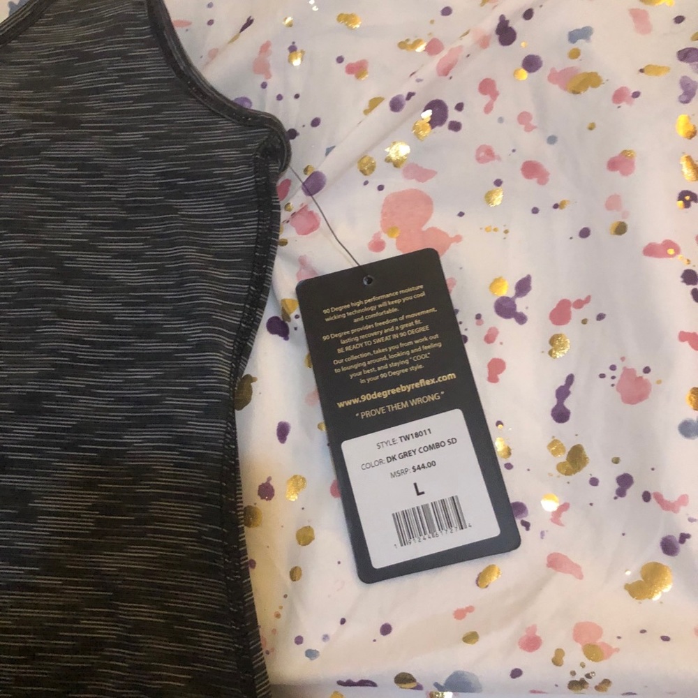 Gray Workout Muscle Tank - Picture 4 of 6